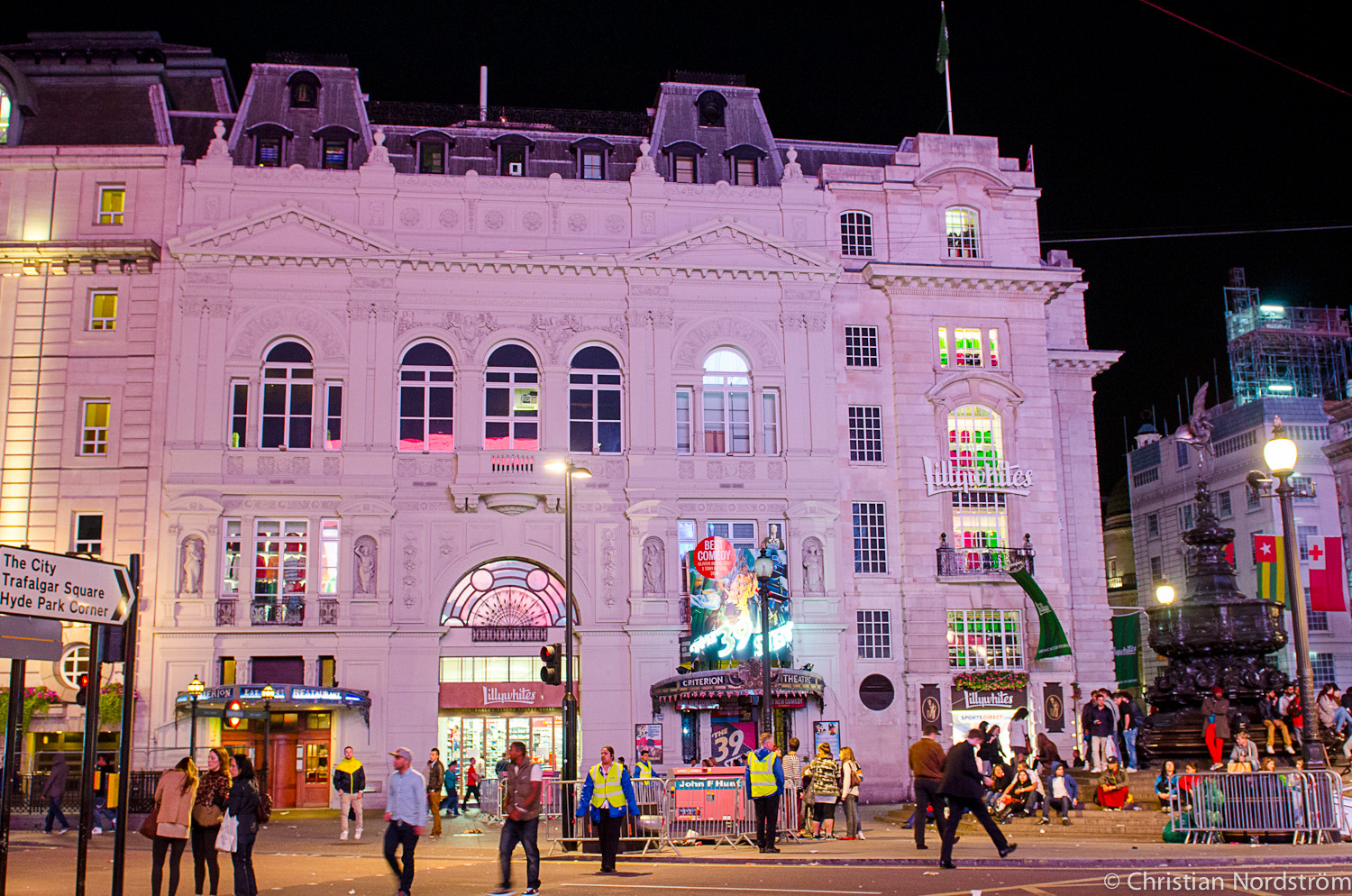 At the Picadilly Circus